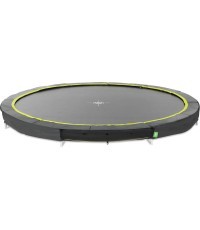 EXIT Silhouette ground sports trampoline ø427cm - black