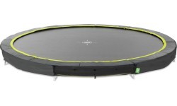 EXIT Silhouette iegremdējams sporta batuts ø427 cm, melns