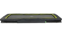 EXIT Silhouette ground sports trampoline 214x305cm - black