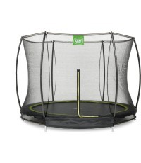 EXIT Silhouette iegremdējamā batuts ø244 cm ar drošības tīklu – melns