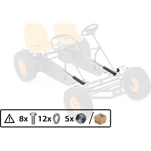 Duo Coaster aizmugurējā rāmja pagarinātāji