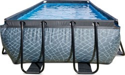 EXIT Stone pool 400x200x100cm with filter pump - grey