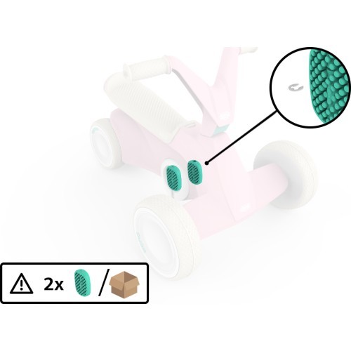 BERG GO² Pink - pedālis (2 gab.)