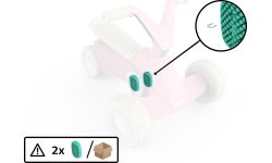 BERG GO² Pink - Pedal (2x)
