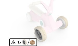 BERG GO² Pink priekšējais ritenis