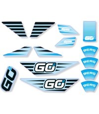 BERG GO² SparX Yellow - Sticker set