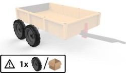 Ritenis pelēki melns 9x2 labais Farm