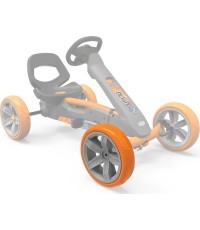 Priekšējais ritenis pelēks-oranžs 10x2,5