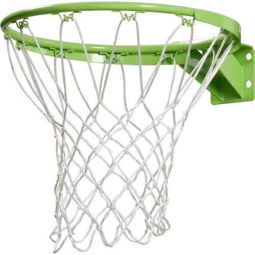Basketbola grozs EXIT Galaxy Ring ar tīklu, metāla, zaļš, 45 cm