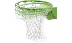 Basketbola grozs EXIT Galaxy Dunkring ar tīklu, metāla, zaļš, 45 cm