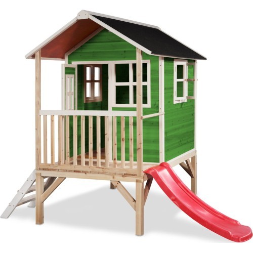 EXIT Loft 300 wooden playhouse - green
