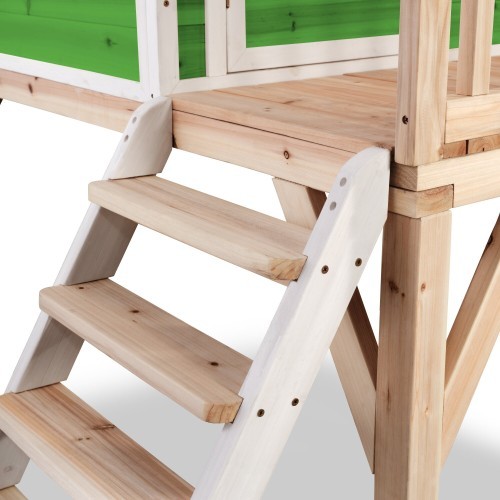 Koka rotaļu mājiņa EXIT Loft 300, zaļa