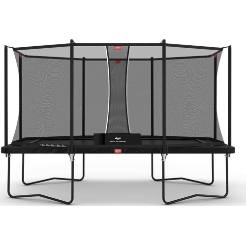 Батут BERG Ultim Favorit Regular 410, чёрный + защитная сетка Comfort