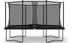 Батут BERG Ultim Favorit Regular 410, чёрный + защитная сетка Comfort
