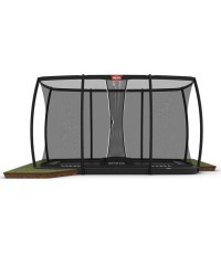 BERG Ultim Champion FlatGround 410 pelēks + drošības tīkls DLX XL