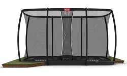 BERG Ultim Champion FlatGround 410 pelēks + drošības tīkls DLX XL