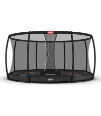 Batuts BERG Elite InGround 430 Grey Levels + drošības tīkls Deluxe