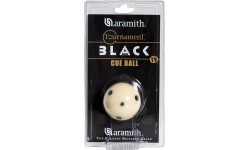 Aramith Tournament Black baltā biljarda bumba ar 6 punktiem