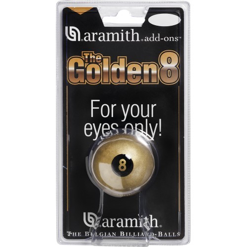 Aramith Fun Golden 8 ball 57.2mm blister