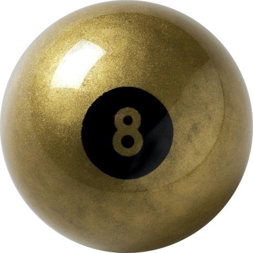 Aramith Fun Golden 8 ball 57.2mm blister