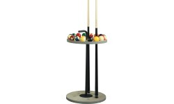 Buffalo Harlem Cue Stand Round Cement for 6 Cues
