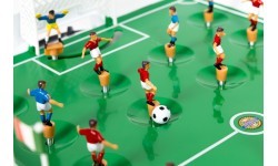 Mini table football game on springs for 22 players