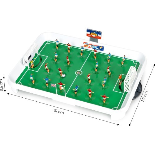 Mini table football game on springs for 22 players