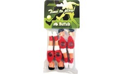 Galda futbola figūriņas Buffalo, sarkanas / baltas, 13 mm, 4 gab.