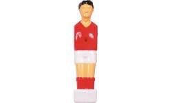 Soccer Table Soccer Men Buffalo, Red / White, 13 mm, 4 pcs
