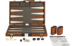 Backgammon Case Brown 46x28cm