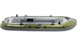 Piepūšamā laiva Intex Seahawk 4, 4 personām, ar pumpi un 2 airiem, 66334