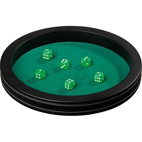 Philos dice tray artificial leather diameter 35cm