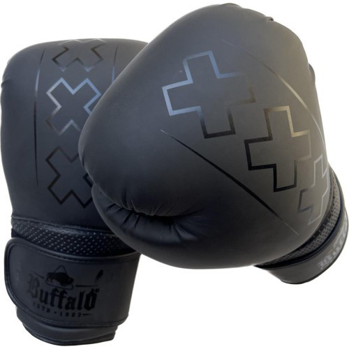Buffalo Metāla boksa cimdi melni 16oz