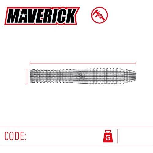 Winmau Maverick 80% tungsten steel tip darts