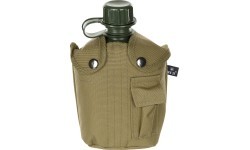 Plastmasas pudele ar pārvalku MFH - Coyote Tan, 1 l