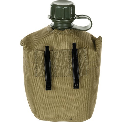 Plastmasas pudele ar pārvalku MFH - Coyote Tan, 1 l