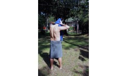 Towel BasicNature Terry, 60x120cm, Blue