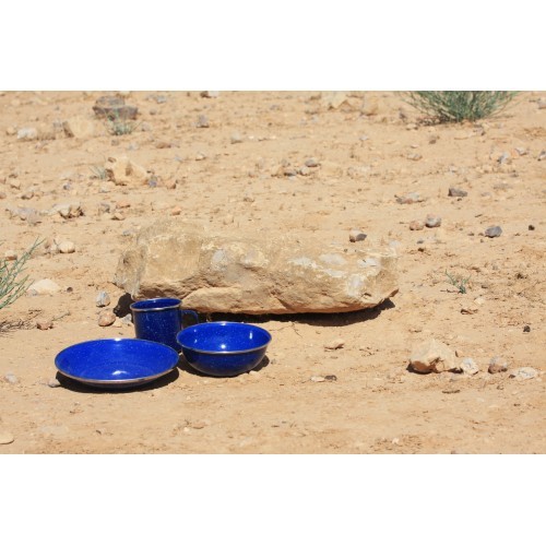 Emaljēts dziļais šķīvis Origin Outdoors 20 cm, zils