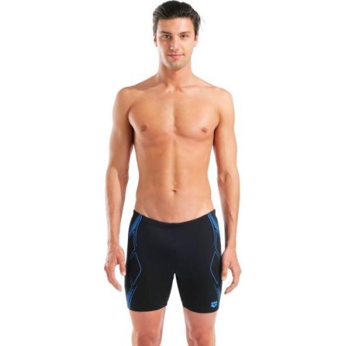 Плавки M Graphic Swim Mid Jammer, чёрно-бирюзовые - 508