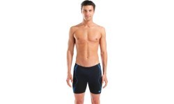 Peldbikses M Graphic Swim Mid Jammer, melnas-tirkīza - 508