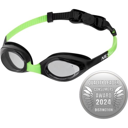 Bērnu peldbrilles Nils Aqua NQG170AF melnas/zaļas