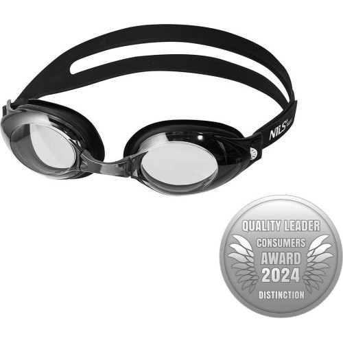 Черные очки для плавания NILS Aqua NQG130AF