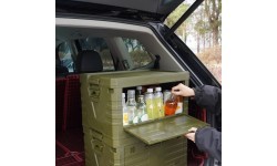 Складной кемпинговый ящик с крышкой NILS Camp NCB4004, зелёный 50 л