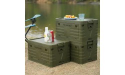 NCB4004 FOLDING CAMPING BOX WITH LID GREEN 50L NILS CAMP