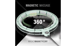 SET HULA HOOP MAGNETIC GREEN HHM13 WITH WEIGHT + COUNTER HMS + WAIST SUPPORT BR163 BLACK
