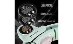 SET HULA HOOP MAGNETIC GREEN HHM13 WITH WEIGHT + COUNTER HMS + WAIST SUPPORT BR163 BLACK