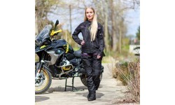 Women’s Motorcycle Jacket W-TEC Progair Lady - Black-Fluo