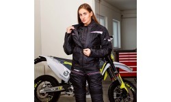 Sieviešu motociklista jaka W-TEC Progair Lady - Melna-fluo