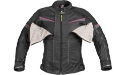 Women’s Motorcycle Jacket W-TEC Progair Lady - Black-Fluo