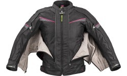 Women’s Motorcycle Jacket W-TEC Progair Lady - Black-Fluo